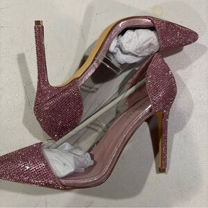 Liliana Sparkling Pink Stiletto Heels
